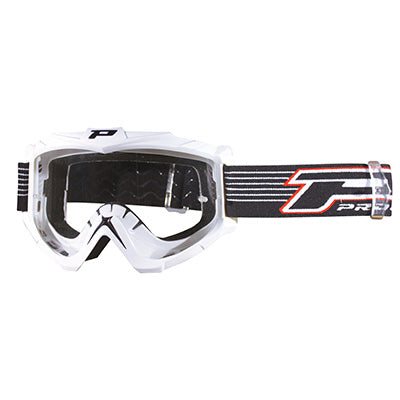 CROSS PROGRIP 3301 NASWA WHITE GOGGLES-MASK WITH TRANSPARENT ANTI-SCRATCH-ANTI-FOG SCREEN