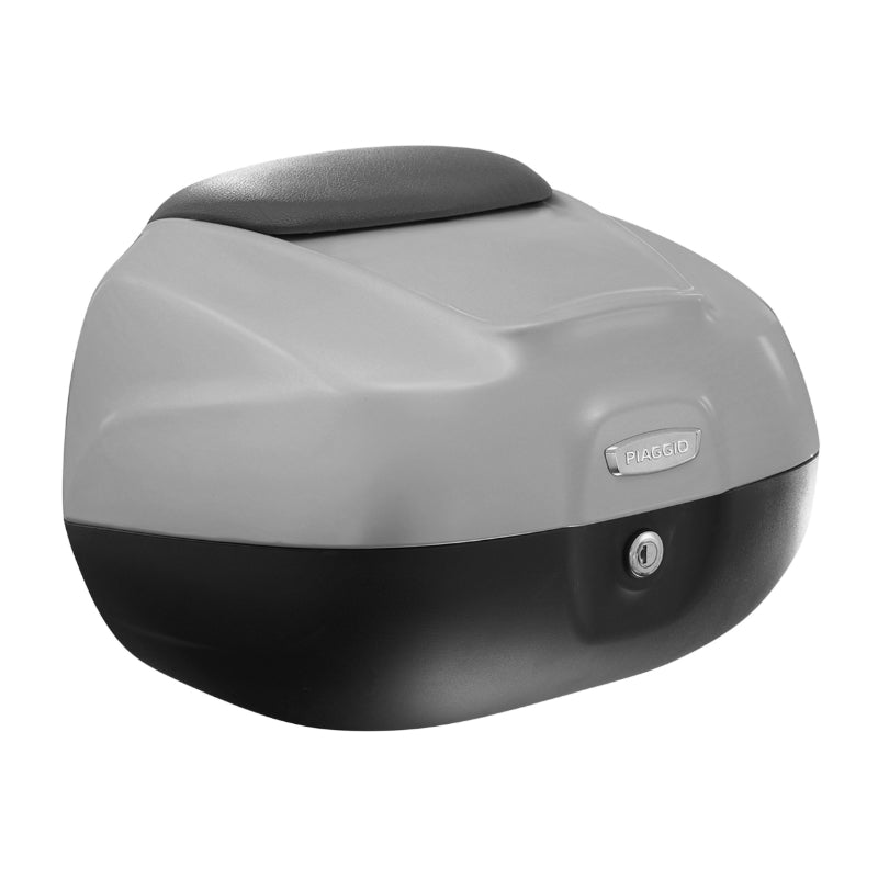 TOP CASE 37L ORIGINAL PIAGGIO 125-150 MEDLEY 2016+ GREY 715-C (WITH BACKREST) ​​-CM277538-