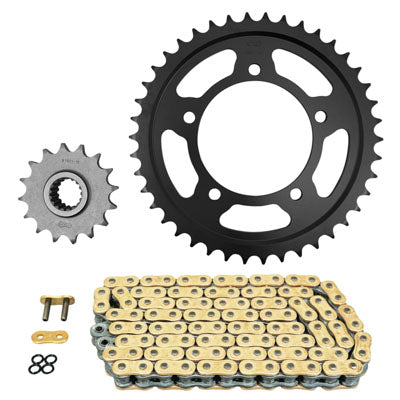 KIT CHAINE ADAPTABLE APRILIA 1000 RSV4 2011+2014, RSV4 APRC R 2012+2013, RSV4 APRC R ABS 2013+2014   525  16x42  (DIAM COURONNE 100-120-10.25)  (DEMULTIPLICATION ORIGINE)  -AFAM-