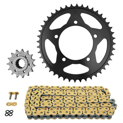 KIT CHAINE ADAPTABLE APRILIA 900 DORSODURO ABS 2017+2020  525  15x44  (DIAM COURONNE 100-120-10.25)  (DEMULTIPLICATION ORIGINE)  -AFAM-