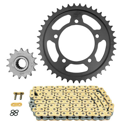 KIT CHAINE ADAPTABLE APRILIA 1100 TUONO V4 RR 2015+2020, TUONO V4 FACTORY 2015+2020  525  15x42  (DIAM COURONNE 100-120-10.25)  (DEMULTIPLICATION ORIGINE)  -AFAM-