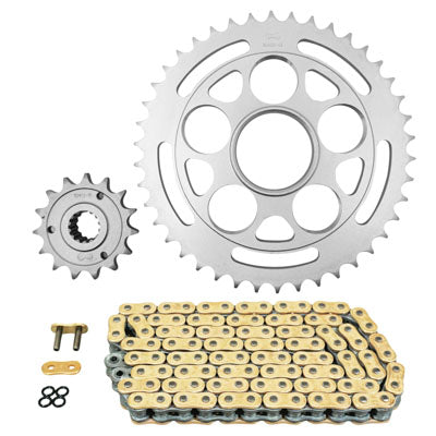 KIT CHAINE ADAPTABLE DUCATI 1100 STREETFIGHTER 2009+2013  525  15x38  (DIAM COURONNE 60-110-38)  (DEMULTIPLICATION ORIGINE)  -AFAM-