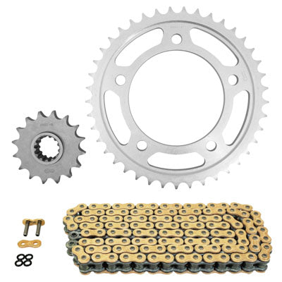 KIT CHAINE ADAPTABLE HONDA 1000 CBF FA ABS 2010+2016, CBF FS ABS 2010+2013, CBF T ABS 2012+2015  530  16x41  (DIAM COURONNE 112-138-12.25)  (DEMULTIPLICATION ORIGINE)  -AFAM-