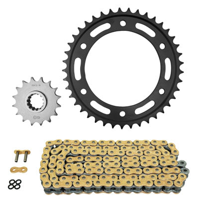 KIT CHAINE ADAPTABLE HONDA 600 CBR RR 2007+2019, CBR RA C ABS 2015+2019  525  16x41  (DIAM COURONNE 134-160-10.25)  (DEMULTIPLICATION ORIGINE)  -AFAM-