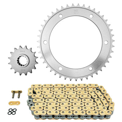 KIT CHAINE ADAPTABLE HONDA 800 VFR FA ABS 2014+2019  525  16x43  (DIAM COURONNE 154-176-10.25)  (DEMULTIPLICATION ORIGINE)  -AFAM-