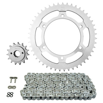 KIT CHAINE ADAPTABLE HONDA 700 XLV TRANSALP ABS 2008+2013, XL VA TRANSALP ABS 2008+2013  525  15x47  (DIAM COURONNE 130-150-10.5)  (DEMULTIPLICATION ORIGINE)  -AFAM-