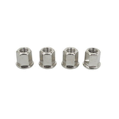 CYLINDER HEAD NUT DIAM M7 HIGH 12mm WITH BASE FOR MINARELLI 50 AM6 - DERBI - PEUGEOT 103 - MBK 51 - MOTOBECANE (SET OF 4)