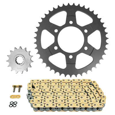 KIT CHAINE ADAPTABLE KAWASAKI 1000 Z1000 ABS 2014+2016  525  15x43  (DIAM COURONNE 80-104-10.5)  (DEMULTIPLICATION ORIGINE)  -AFAM-