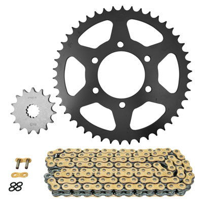 KIT CHAINE ADAPTABLE KAWASAKI 650 NINJA EX ABS 2017+2020  520  15x46  (DIAM COURONNE 80-104-10.5)  (DEMULTIPLICATION ORIGINE)  -AFAM-