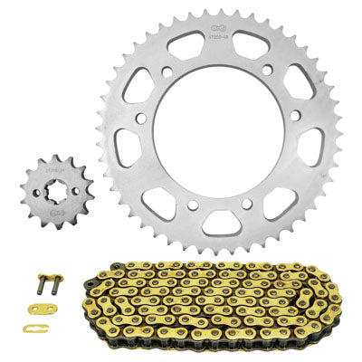 KIT CHAINE ADAPTABLE RIEJU 125 RS3 2010+2016, RS3 SPORT 2011+2016  428  14x48  (DIAM COURONNE 105-125-8.5)  (DEMULTIPLICATION ORIGINE)  -AFAM-