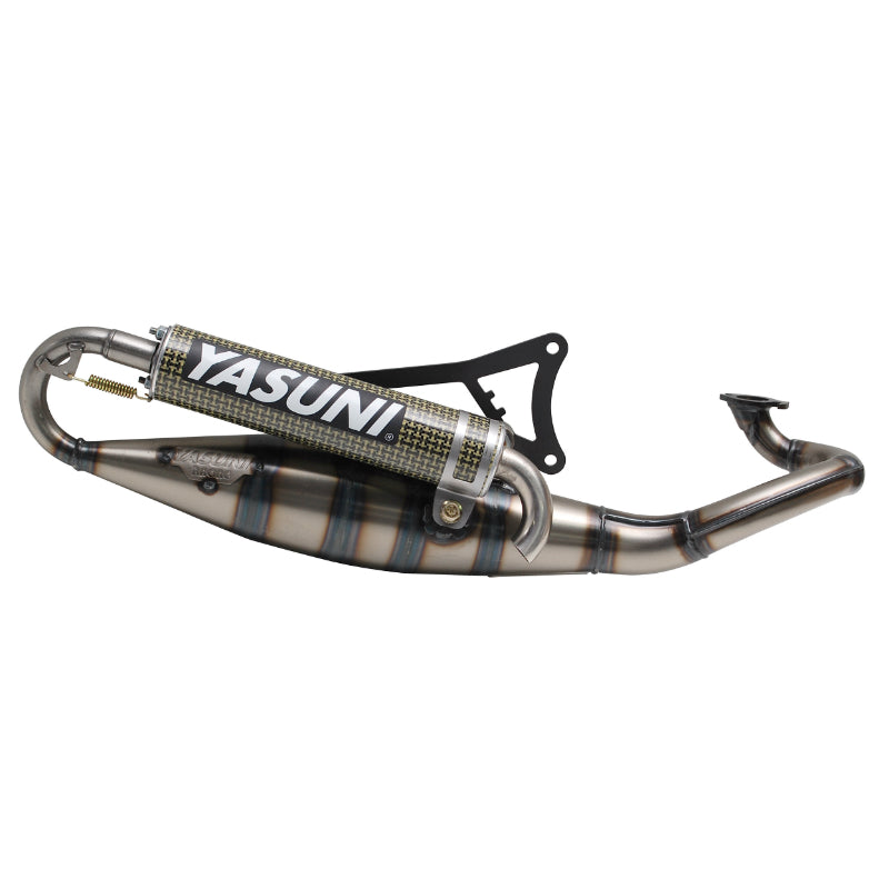 SCOOT YASUNI R PAINTED EXHAUST FOR PEUGEOT 50 LUDIX H2O, VIVACITY 2008+, KISBEE 2T, SPEEDFIGHT 3 2T (CARBON-KEVLAR SILENCER) -TUB225CK-