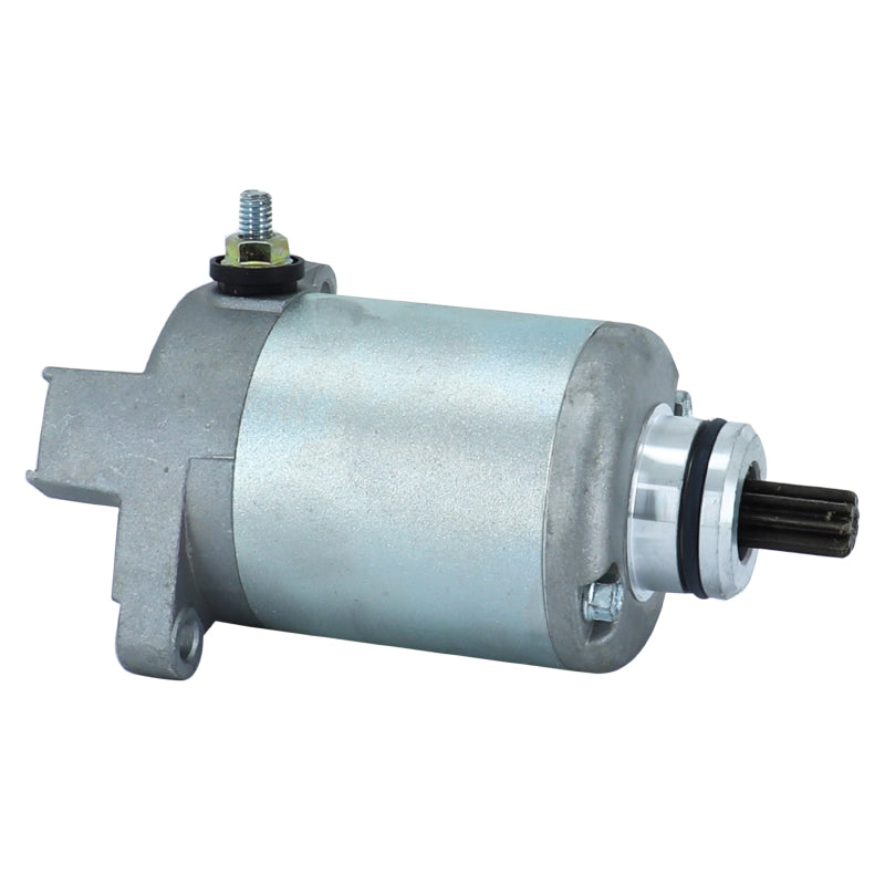 STARTER MOTOR MAXISCOOTER ADAPTABLE APRILIA 125-200 ATLANTIC, SPORTCITY - DERBI 125-150-200 BOULEVARD - PEUGEOT 125-150 LOOXOR - MALAGUTI 200 F12 (12V-0.45Kw - 4 BRUSHES) -P2R SELECTION-