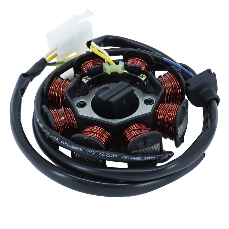 MAXISCOOTER ONTSTEKINGSTATOR AANPASBARE MOTOR KYMCO 125 FILM 1998+2006, AGILITY 2005+2013 (8 POLEN) -SGR-