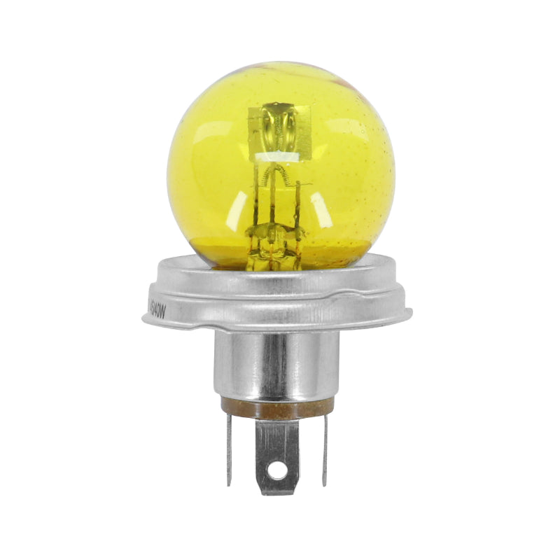 AMPOULE-LAMPE STANDARD 12V 45-40W CULOT P45t BULB R2 JAUNE (PROJECTEUR) (VENDU A L'UNITE)  -FLOSSER-