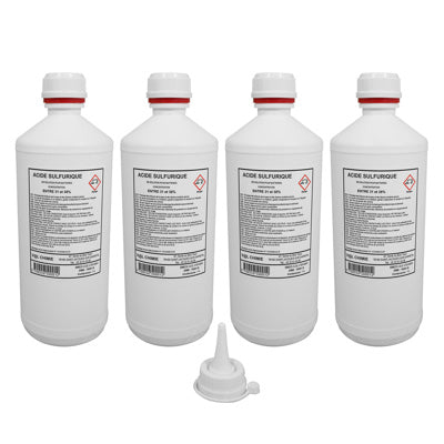 ACIDE DE BATTERIE 1L (CARTON DE 4 BIDONS)