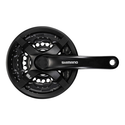 PEDALIER VTT SHIMANO  7-8V. TY501 NOIR 170mm 42-34-24  (BOITIER 122mm)