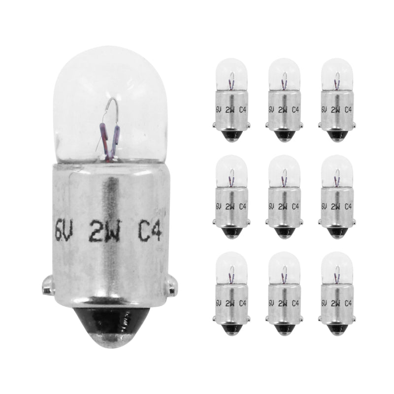 STANDAARD LAMP 6V 2W BA9s KOFFER (DOOS VAN 10) -FLOSSER-