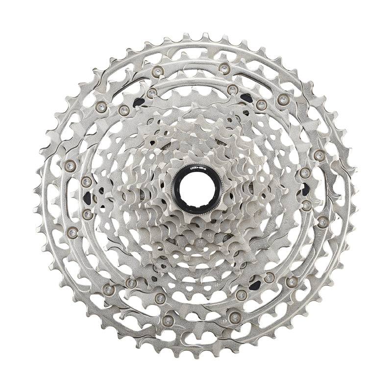 12V-CASSETTE. SHIMANO DEORE M6100 10-51 (NIEUWE MICROSPLINE-VOETAFDRUK) (10-12-14-16-18-21-24-28-33-39-45-51)