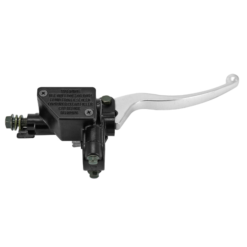 SCOOT BRAKE MASTER CYLINDER ADAPTABLE SYM 50 JET 4 2T, JET 4 4T EURO 4, 50 XPRO EURO 4, 125 JET 4, 125 MASK BLACK-SILVER RIGHT -P2R-