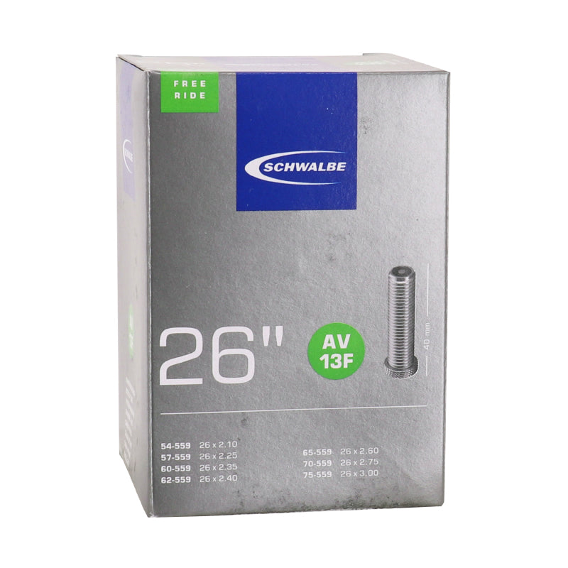 FIETSLUCHTBUIS 26 x 2.10-3.00 SCHWALBE STANDAARD VENTIEL 40mm ALLE ALU (AV13F)