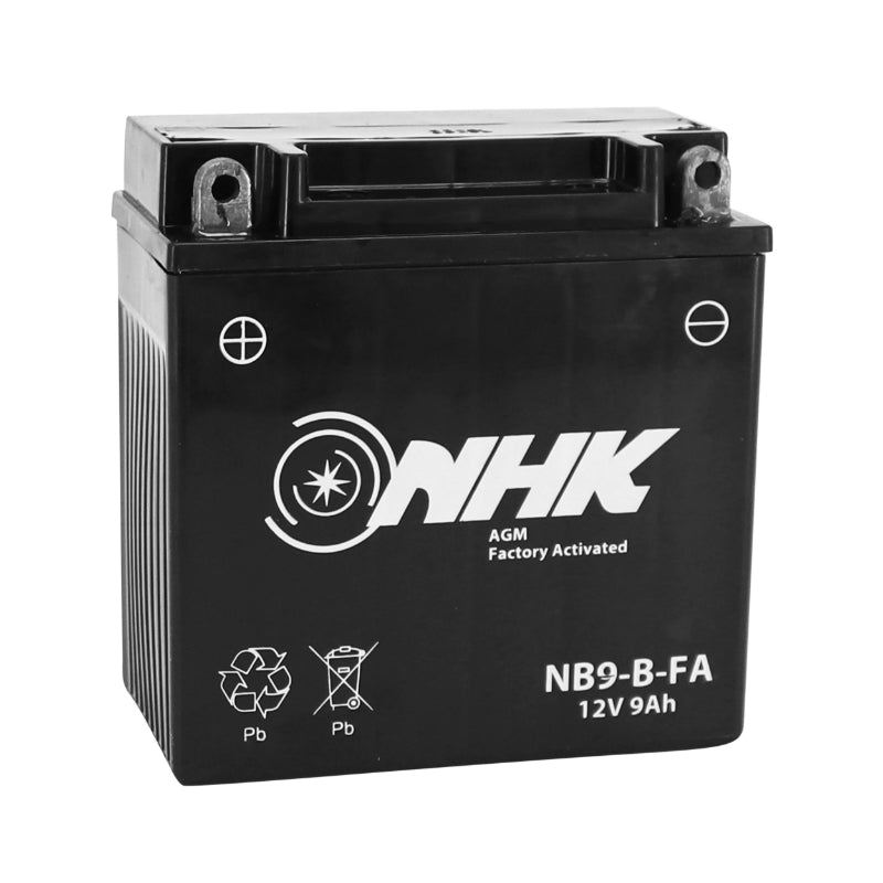 12V 9Ah NB9-B NHK FA MAINTENANCE-FREE READY-TO-USE BATTERY (Lg135xW75xH139mm) (FACTORY ACTIVATED - PREMIUM QUALITY - YB9-B EQUIVALENT)