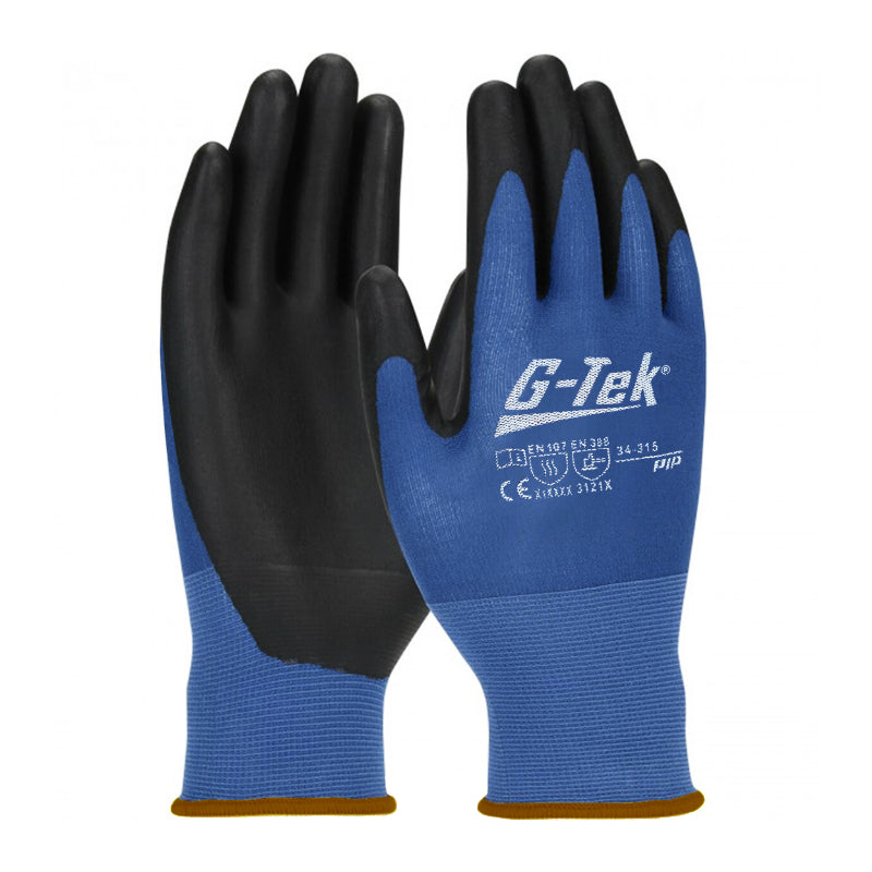 GANTS ATELIER TACTILE NYLON-ELASTHANNE BLEU-NOIR HOMOLOGUE CE - TAILLE  9  (PAIRE)