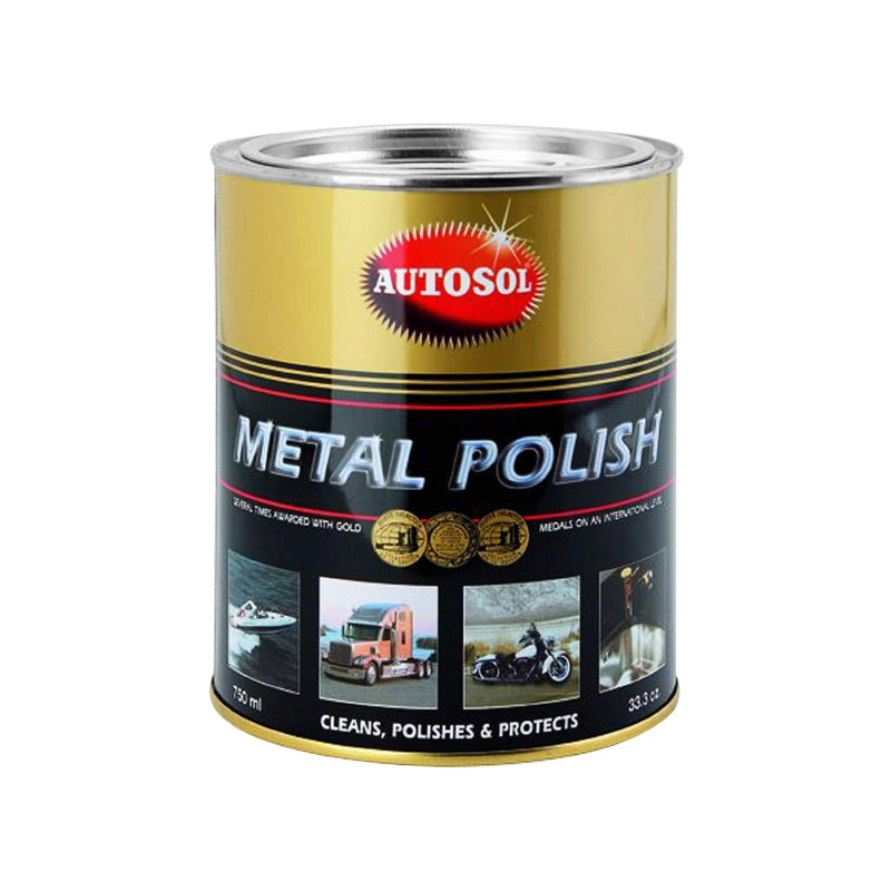 POLISH METAL AUTOSOL (POT 750 ml) (POLI TOUT METAL : ALU, INOX, ACIER...) (MADE IN GERMANY - QUALITE PREMIUM)