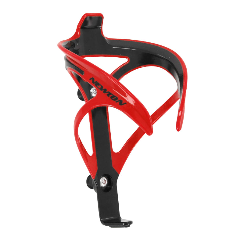 NEWTON N6 COMPOSITE RED-BLACK BOTTLE CAGE (SOLD INDIVIDUALLY ON CARD)