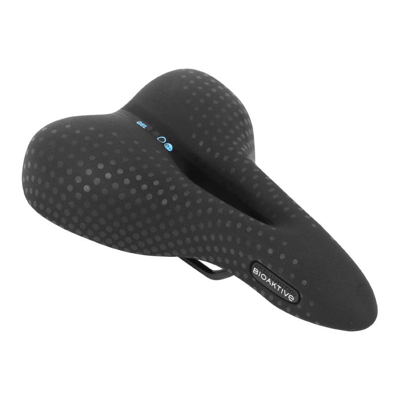 SELLE SAN MARCO BIOAKTIVE TREKKING OPEN GEL UNISEX NOIR MODERATE RAIL ACIER 460g 188x273mm (SUR CARTE)