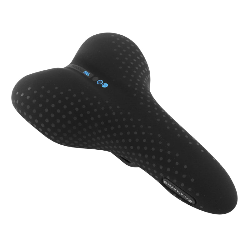 SELLE SAN MARCO BIOAKTIVE TREKKING GEL MEN BLACK ATHLETIC RAIL STEEL 400g 164x277m (ON MAP)