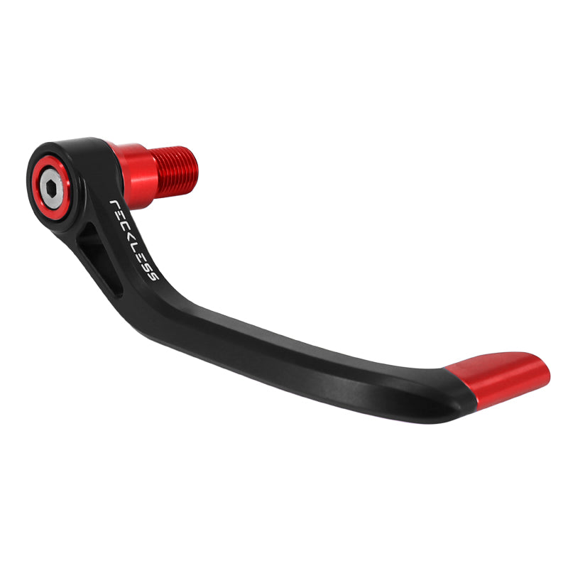 MAXISCOOTER RECKLESS ALU BRAKE LEVER PROTECTION FOR YAMAHA 530 TMAX 2017+2019 BLACK-RED RIGHT (SOLD INDIVIDUALLY)