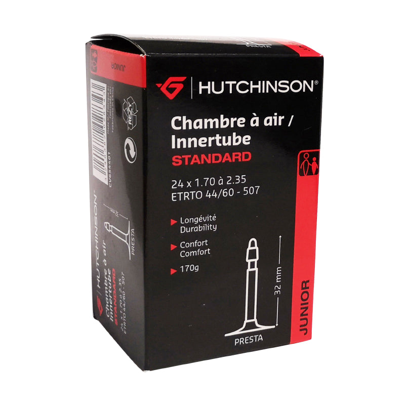 CHAMBRE A AIR VELO 24 x 1.70-2.35 HUTCHINSON VALVE PRESTA 40mm