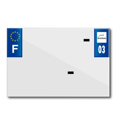 MOTORFIETSPLAATSTRIP 210x145 VOOR PVC MET BEDRIJFSNAAM DEP. 03-EURO (AFZONDERLIJK VERKOCHT)