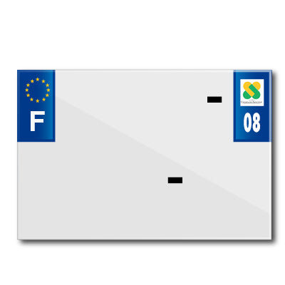 MOTORFIETSPLAATSTRIP 210x145 VOOR PVC MET BEDRIJFSNAAM DEP. 08-EURO (AFZONDERLIJK VERKOCHT)