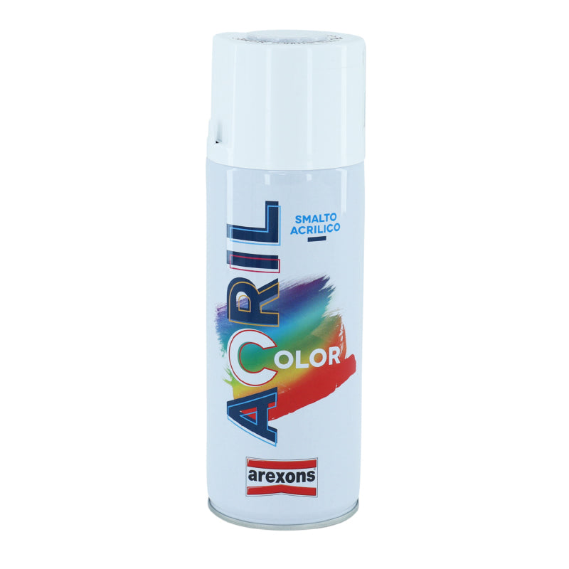 BOMBE DE PEINTURE AREXONS ACRYLIQUE BLANC BRILLANT RAL 9003 (AEROSOL 400 ml) (3962)