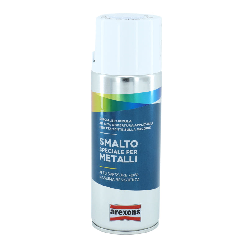 BOMBE DE PEINTURE AREXONS SMALTO SPECIAL METAL BRILLANT BLANC GLACE AEROSOL 400 ml (3292)