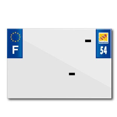 MOTORFIETSPLAATSTRIP 210x145 VOOR PVC MET BEDRIJFSNAAM DEP. 54-EURO (AFZONDERLIJK VERKOCHT)