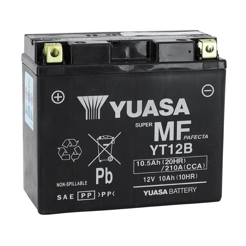 BATTERIE 12V 10 Ah YT12B YUASA ACTIVEE EN USINE PRETE A L'EMPLOI  (Lg150xL69xH130mm)