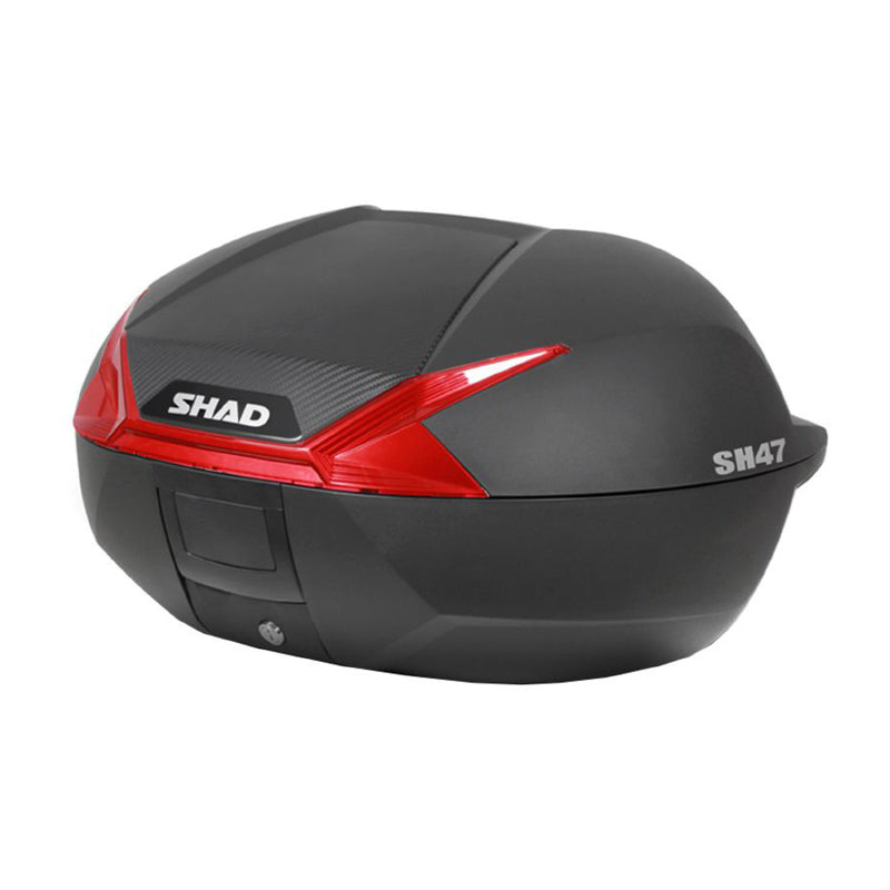 TOP CASE SHAD SH47 NOIR AVEC REFLECTEUR ROUGE (D0B47206)