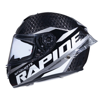 CASQUE INTEGRAL MT RAPIDE PRO CARBON C2 COMPETITION GRIS-NOIR BRILLANT     XS  (CALOTTE FIBRE SIMPLE ECRAN PINLOCK READY)