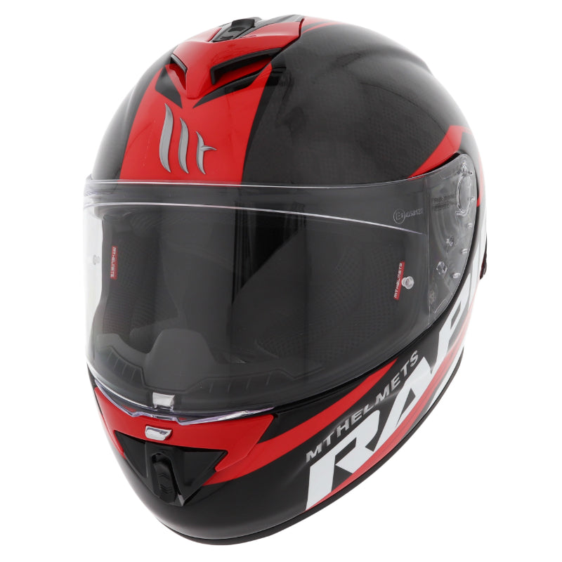 CASQUE INTEGRAL MT RAPIDE PRO CARBON C2 COMPETITION ROUGE-NOIR BRILLANT    XS  (CALOTTE FIBRE SIMPLE ECRAN PINLOCK READY)