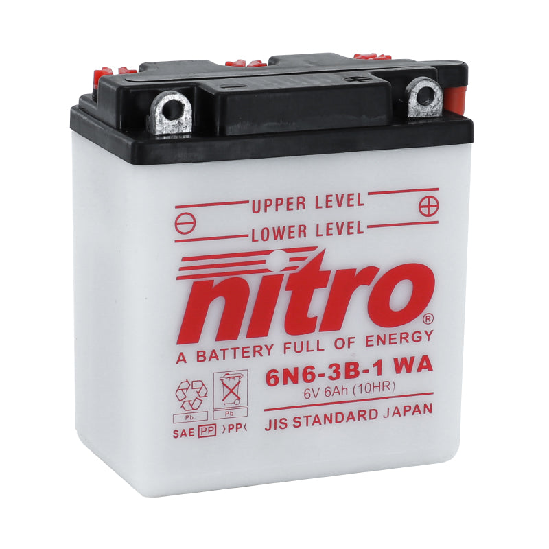 6V 6 Ah 6N6-3B-1 NITRO CONVENTIONAL BATTERY WITH MAINTENANCE (Lg99xW57xH111)