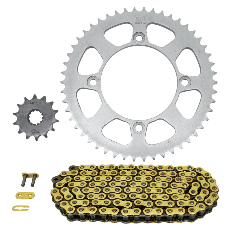 KIT CHAINE ADAPTABLE BETA 50 RR ENDURO 2012+2017, RR ENDURO SPORT 2015+2017, RR ENDURO FACTORY 2012+2017  428  14x50  (DIAM COURONNE 100-120-8.5-16)  - AFAM-