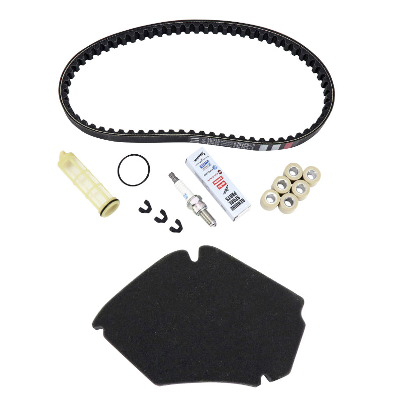 KIT ENTRETIEN SCOOT ORIGINE PIAGGIO 50 ZIP 4T 2018+ (AVEC GUIDES VARIATEUR)  -1R000516-