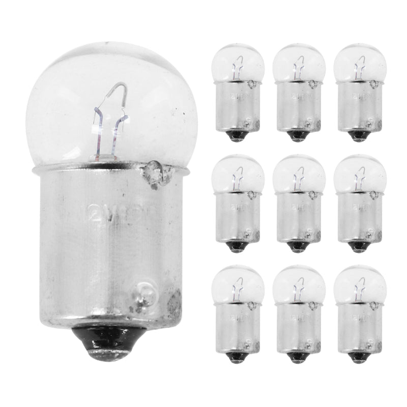 STANDARD LAMP BULB 12V 10W BA15s BASE STANDARD R10W WHITE LUBRICATOR (POSITION LIGHT) (BOX OF 10) -P2R-