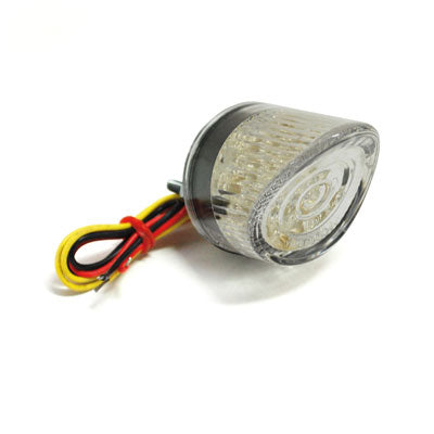 FEU ARRIERE UNIVERSEL REPLAY A LEDS ROND TRANSPARENT (20 LEDS ROUGES + 3 LEDS BLANCHES) D45MM **