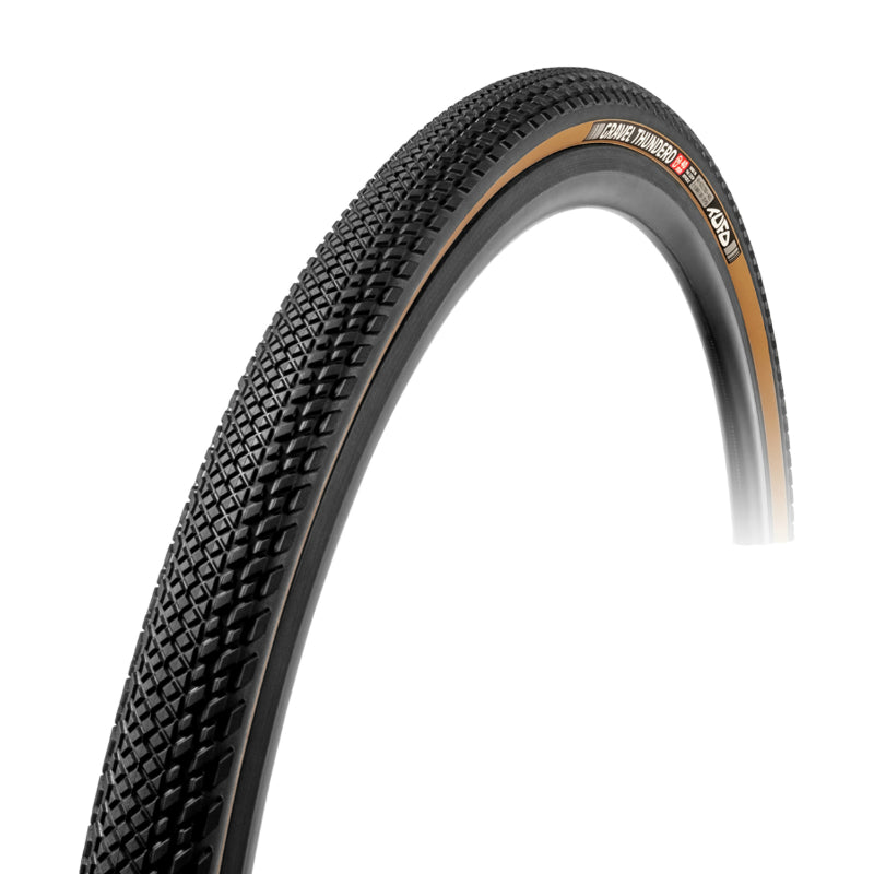 GRAVEL TIRE 700 X 40 TUFO THUNDERO BLACK-BEIGE TUBELESS READY TS (40-622)