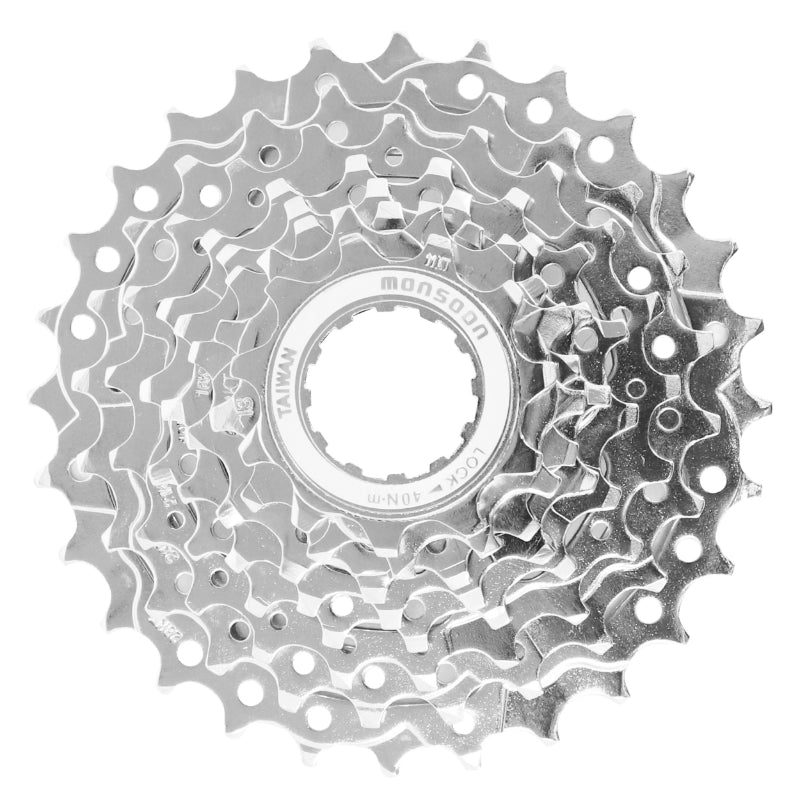 CASSETTE  8V. P2R 11-28 POUR SHIMANO-SRAM VTT ARGENT (VENDU A L UNITE) (11-12-14-16-18-21-24-28)