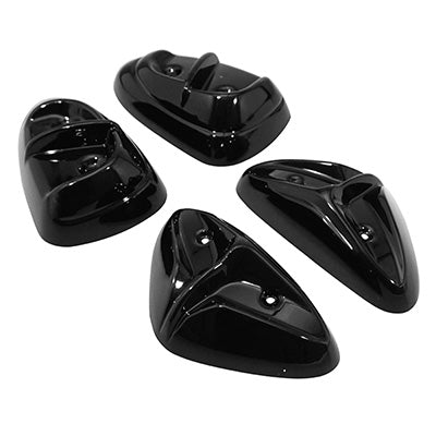 CARENAGE-PAD SCOOT ADAPTABLE MBK 50 STUNT-YAMAHA 50 SLIDER NOIR BRILLANT (x4)  -REPLAY-