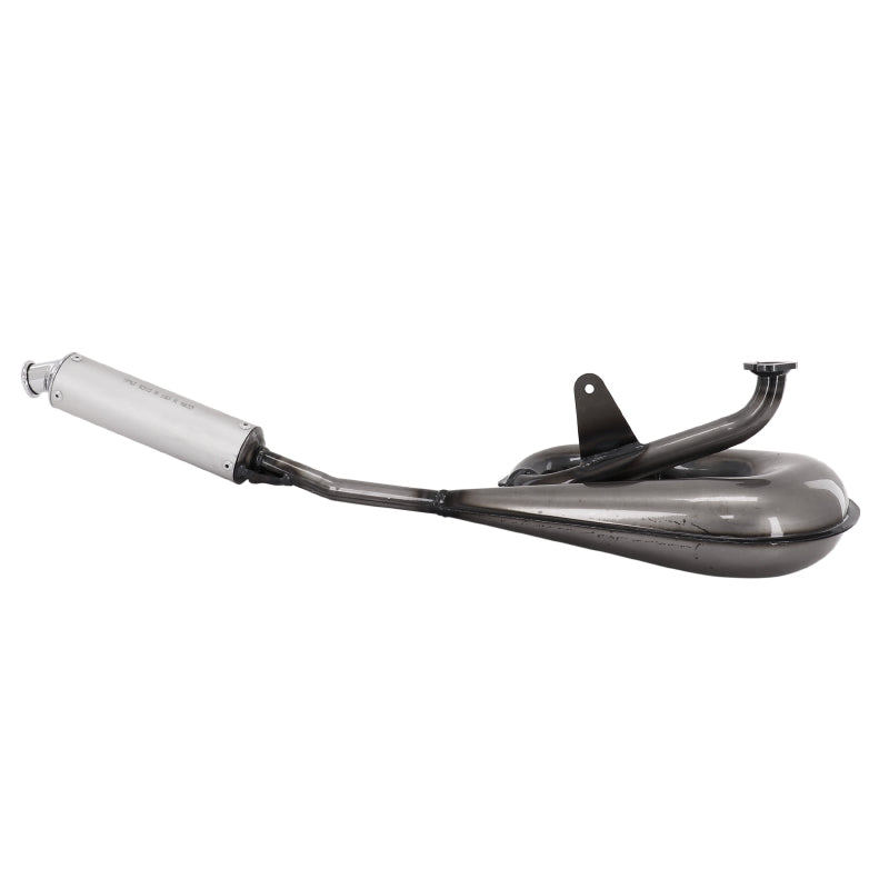 ADAPTABLE CYCLO SERPENTIN EXHAUST PEUGEOT 103 SP-MVL WITH FLANGE VARNISH FINISH ** (MOUNTING POSSIBLE WITH CENTRAL STAND + PEDALS)